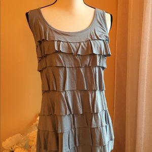 Liz Claiborne tiered tank.  Sz L. NWT